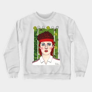 Tennis Girl Crewneck Sweatshirt